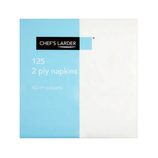 Chef’s Larder 125 2 Ply Napkins 40cm Square – 10 x 125s