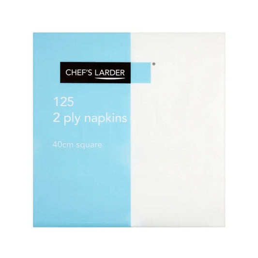 Chef's Larder 2 Ply Napkins 40cm 10 x 125 – 10 x 125s