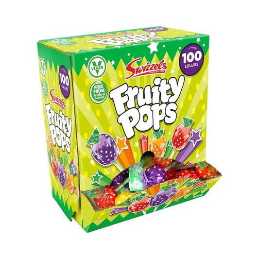 Swizzels Fruity Pops Dispenser Box 100ct – 600 x 1pk