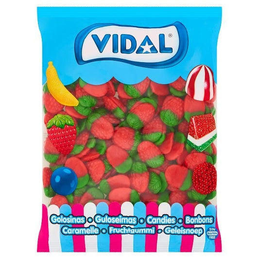 Vidal Wild Strawberry Candies 1kg – 6 x 1kg