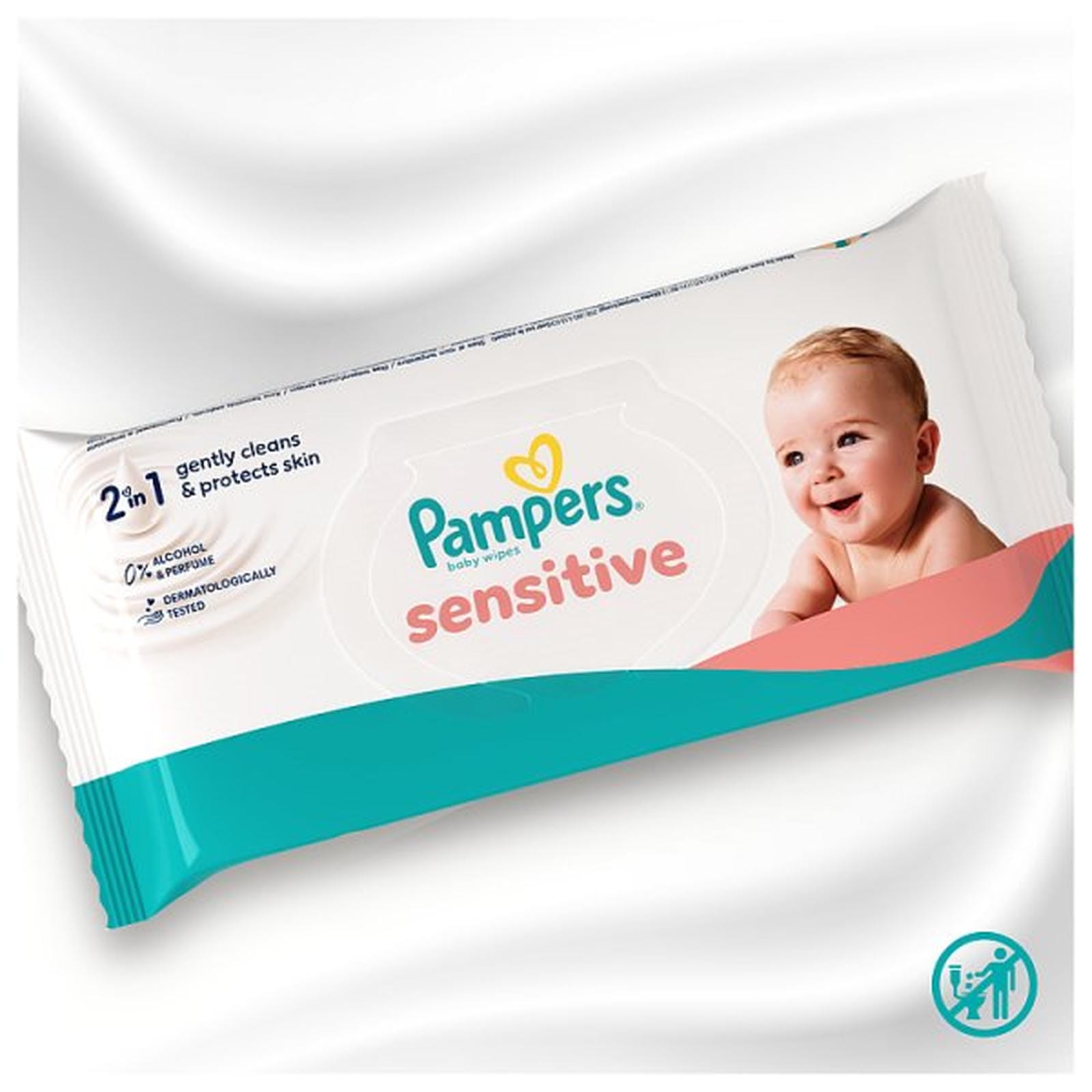 Pampers Sensitive Baby Wipes, 52 Baby Wet Wipes