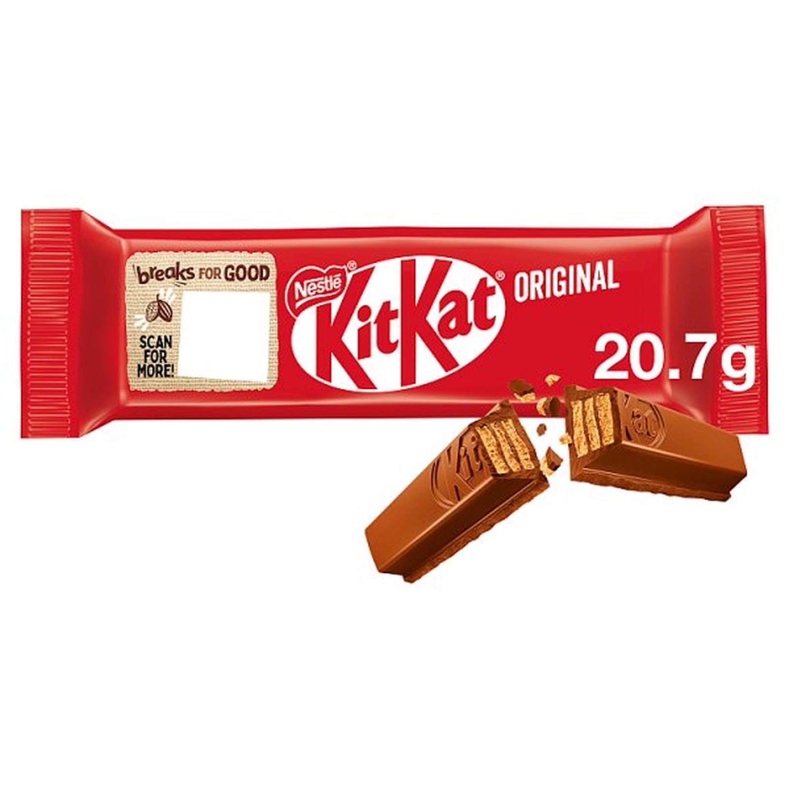 KitKat 2 Finger Milk Chocolate Biscuit Bar 20.7g
