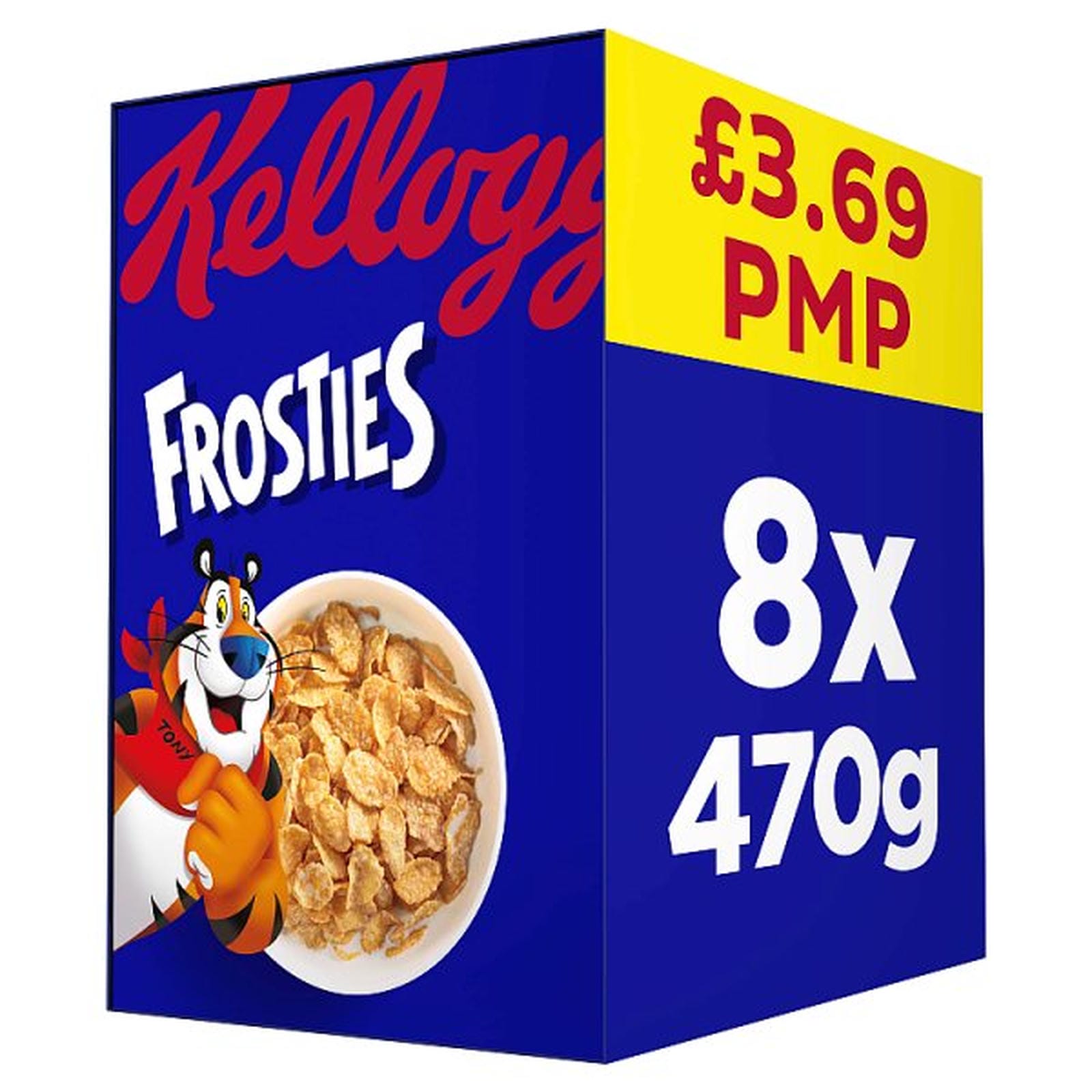 Kellogg's Frosties Breakfast Cereal 8x470g PMP £3.69