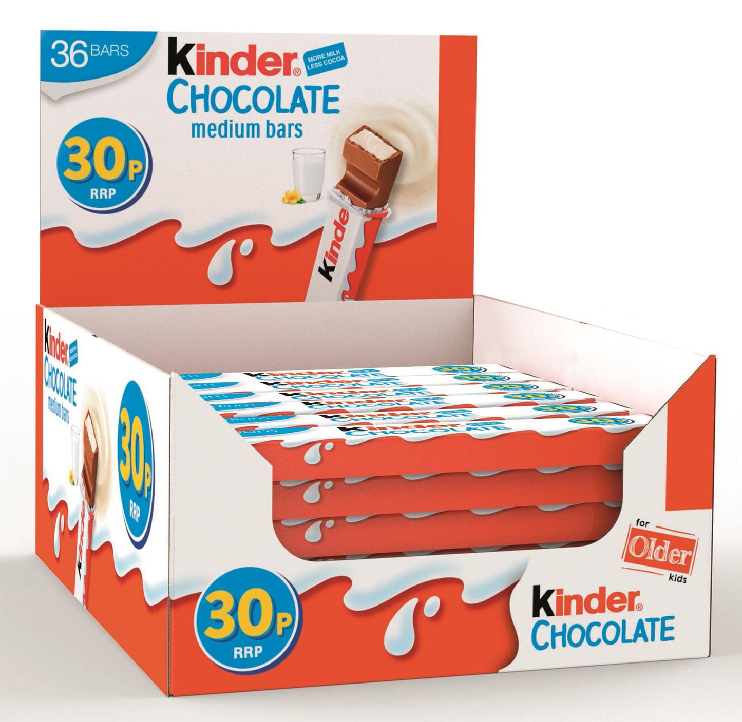 Kinder Medium Bar Chocolate 21g PMP – 36 x 21g