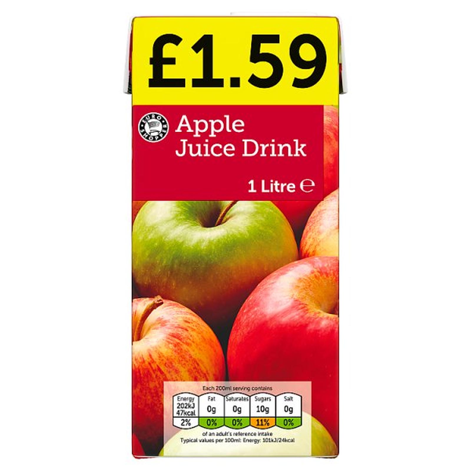 Euro Shopper Apple Juice Drink 1 Litre