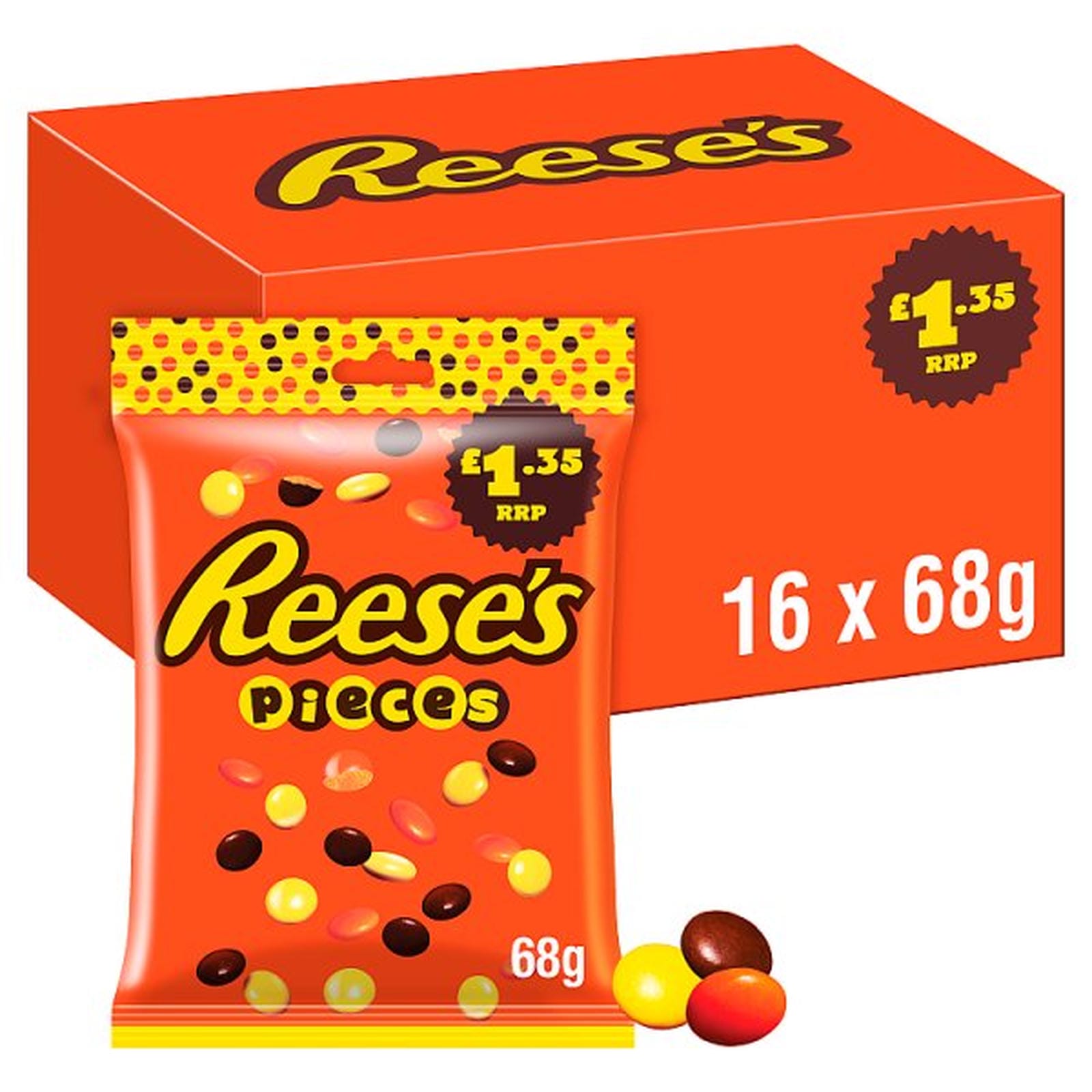Reese's Peanut Butter Pieces 68g PMP £1.35