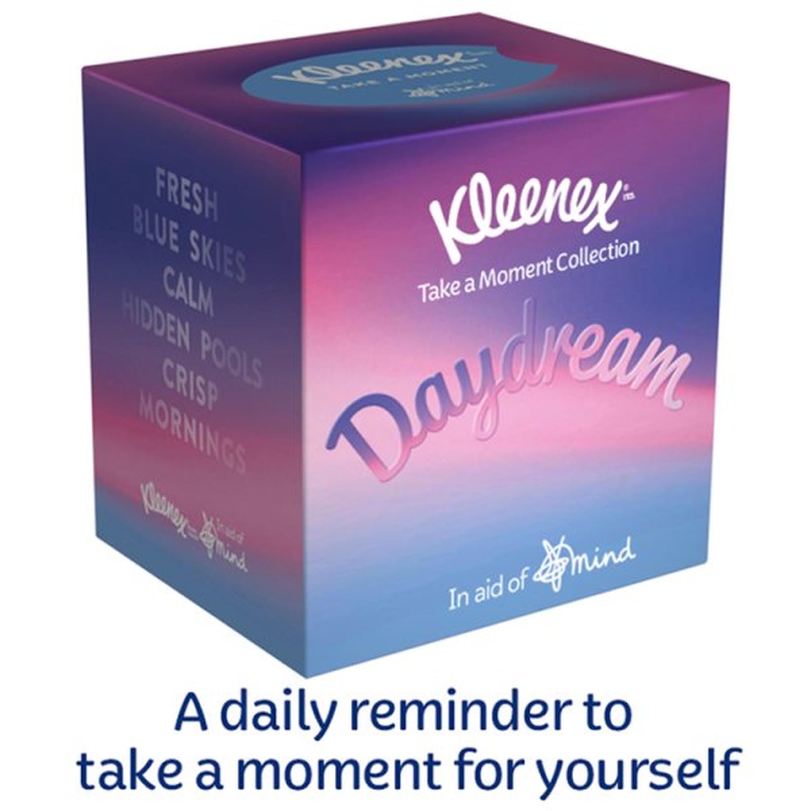 Kleenex Supporting Mind - Single Cube Tissue Box