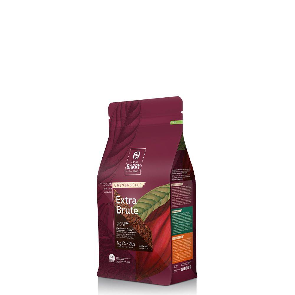 Cacao Barry Cacao Powder Universelle Extra Brute 1kg – 6 x 1kg