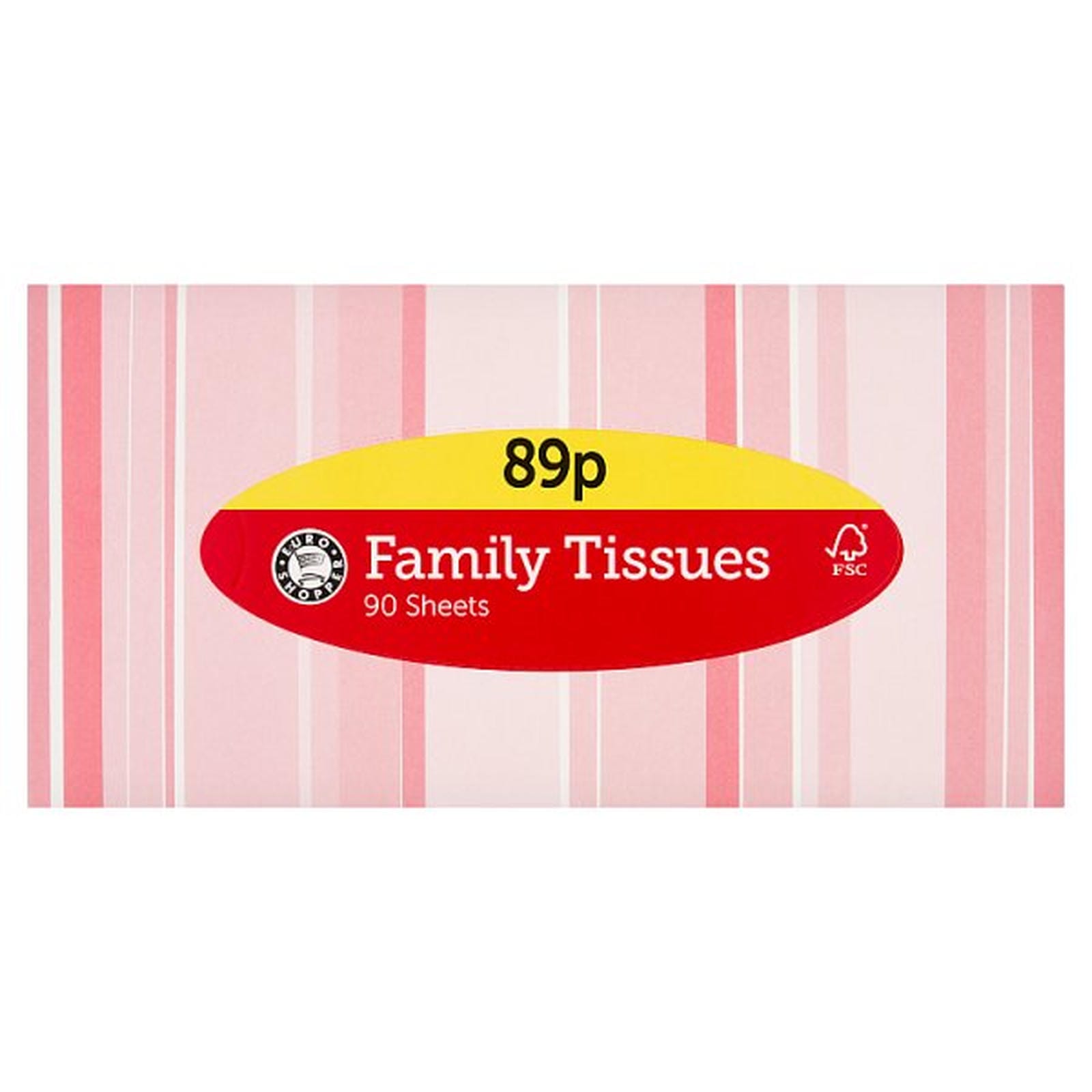Euro Shopper Family Tissues 90 Sheets