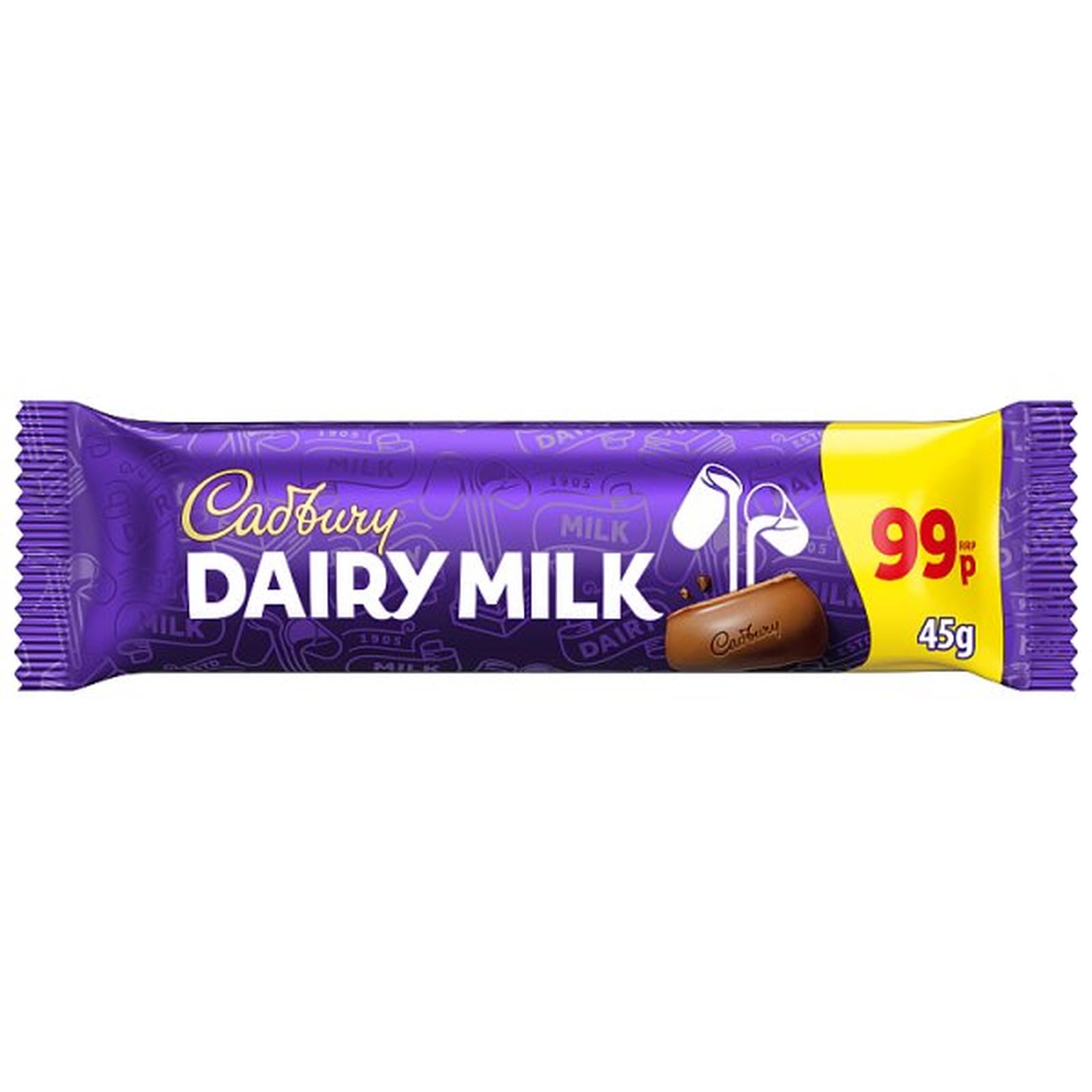 Cadbury Dairy Milk 99P PMP Chocolate Bar 45 g
