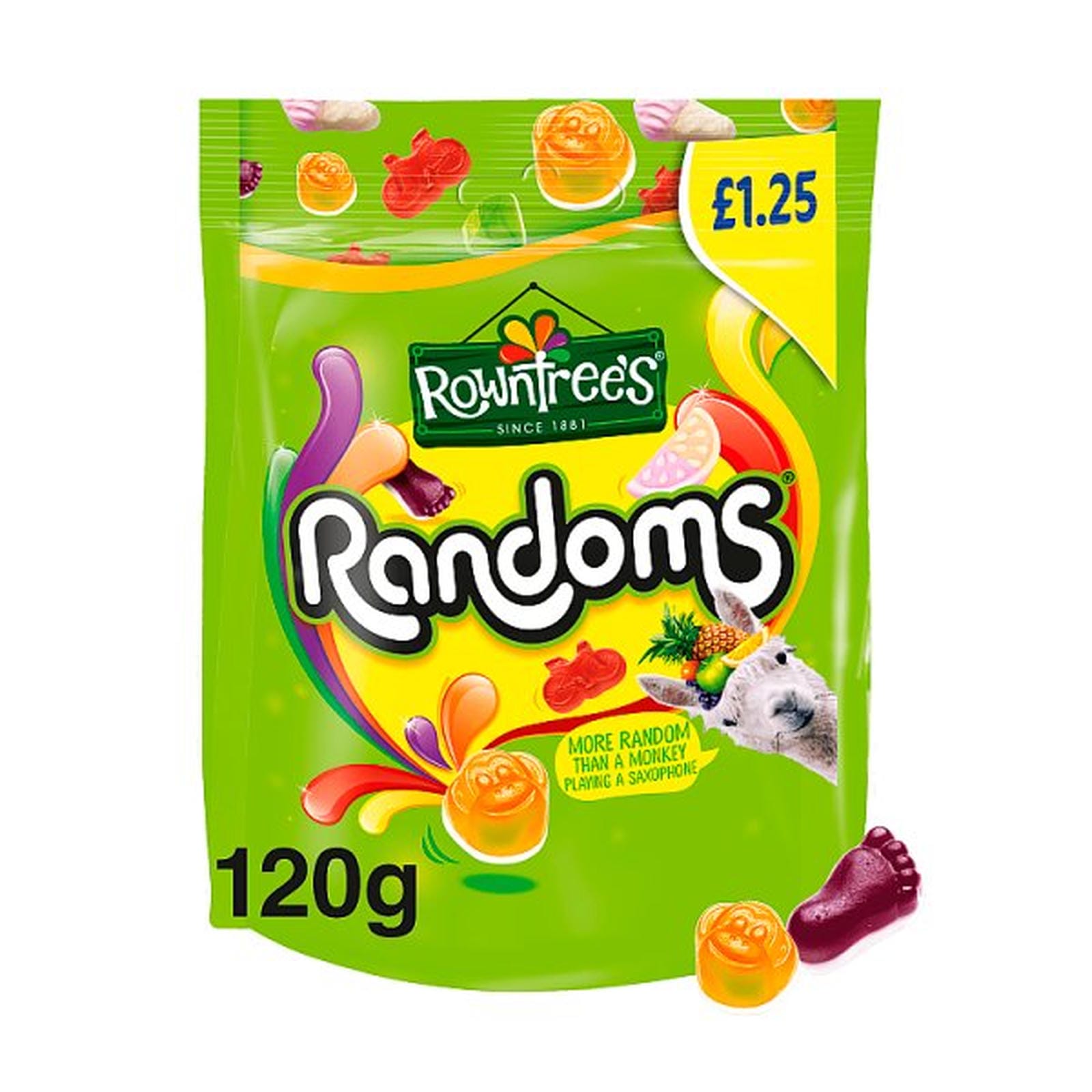 Rowntree's Randoms Sweets Sharing Bag 120g PMP £1.25