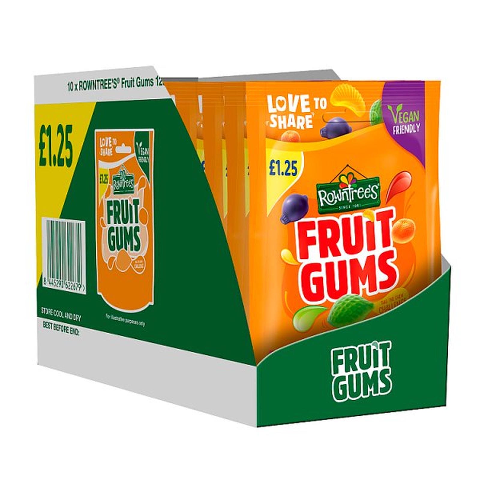 Rowntree's Fruit Gums Sweets Sharing Bag 120g PMP £1.25
