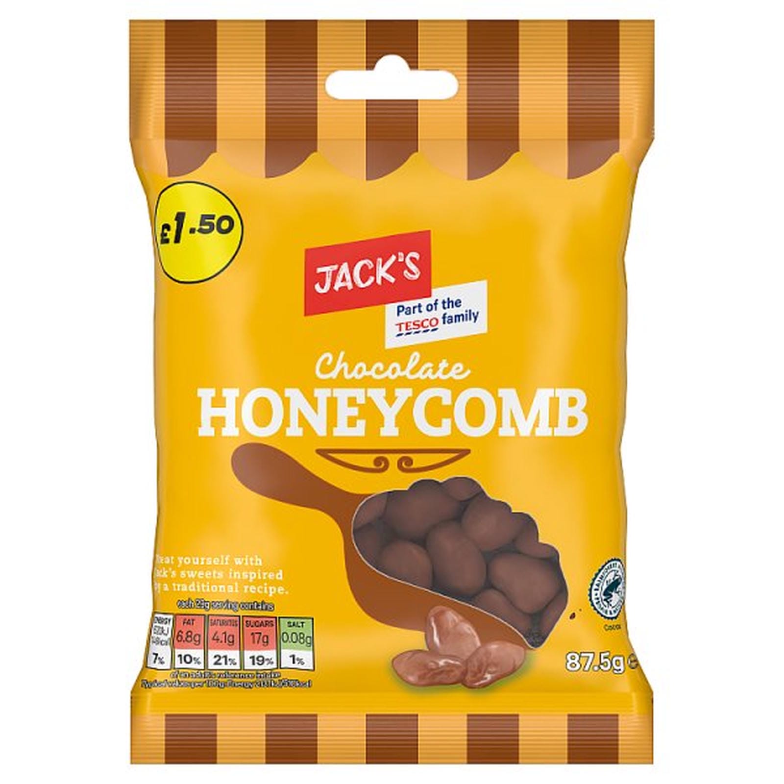 Jack's Chocolate Honeycomb 87.5g