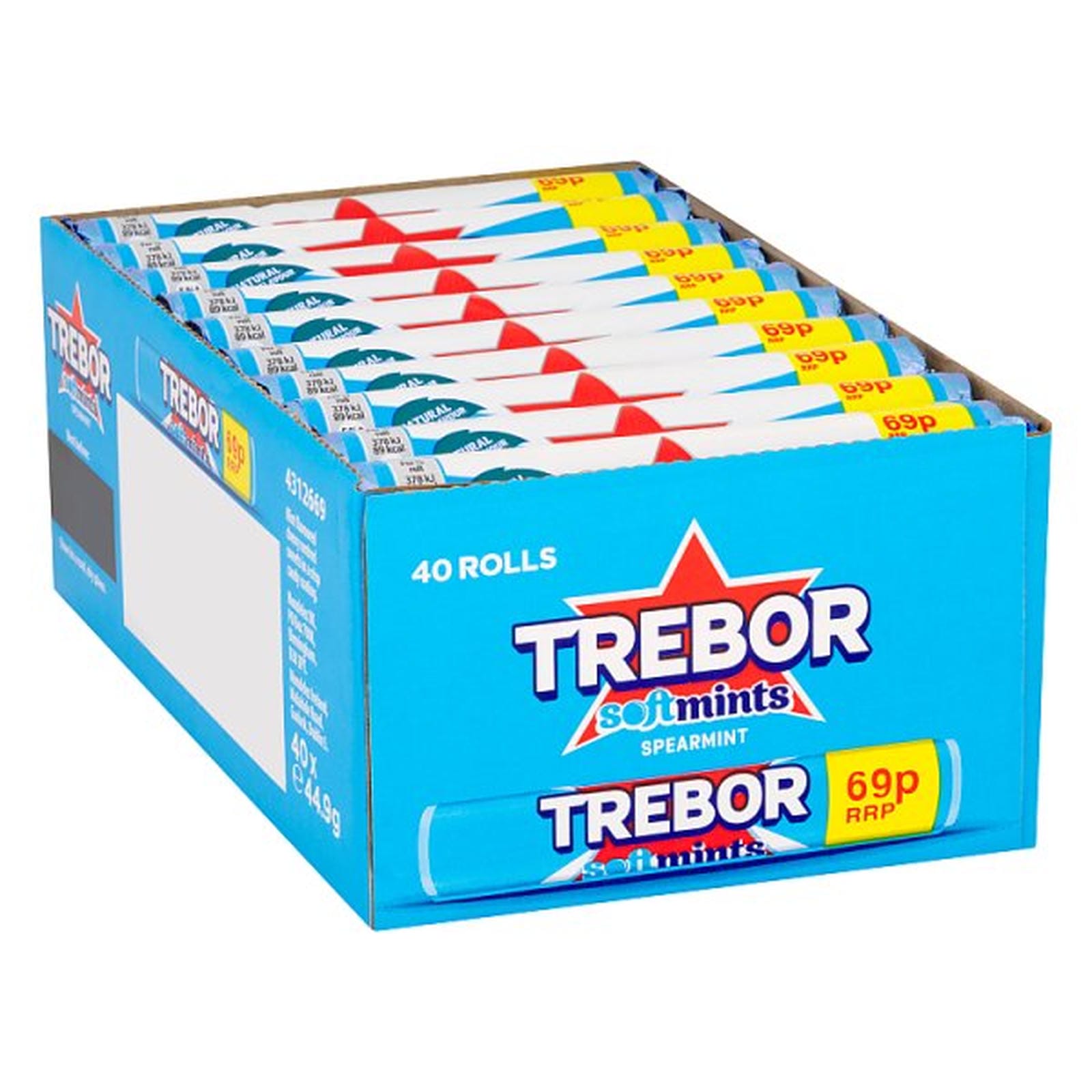 Trebor Softmints Spearmint Mints Roll 69p PMP 44.9g