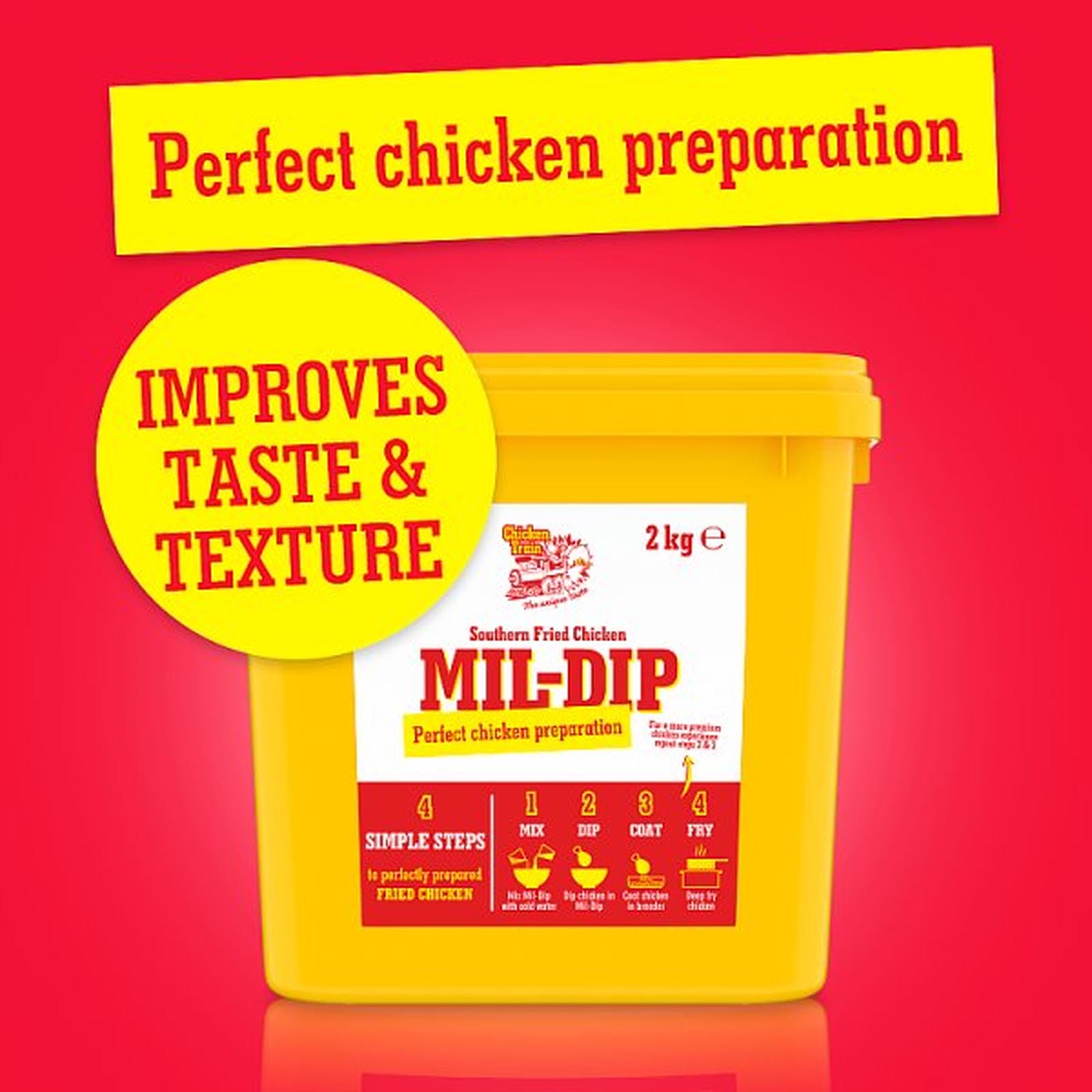 Chicken Train Mil-Dip Southern Fried Chicken 2kg