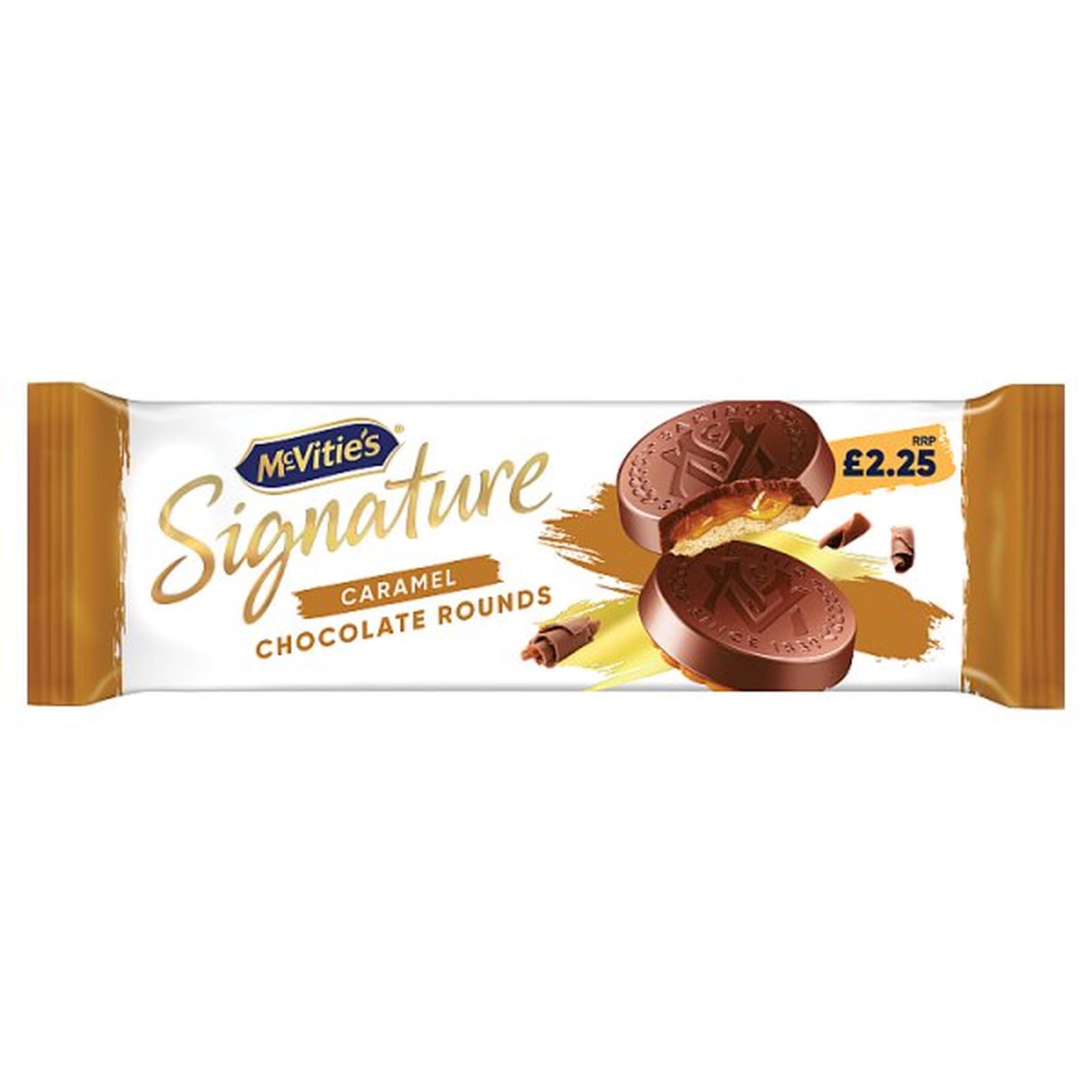 McVitie's Signature Caramel Chocolate Rounds 109g PMP £2.25
