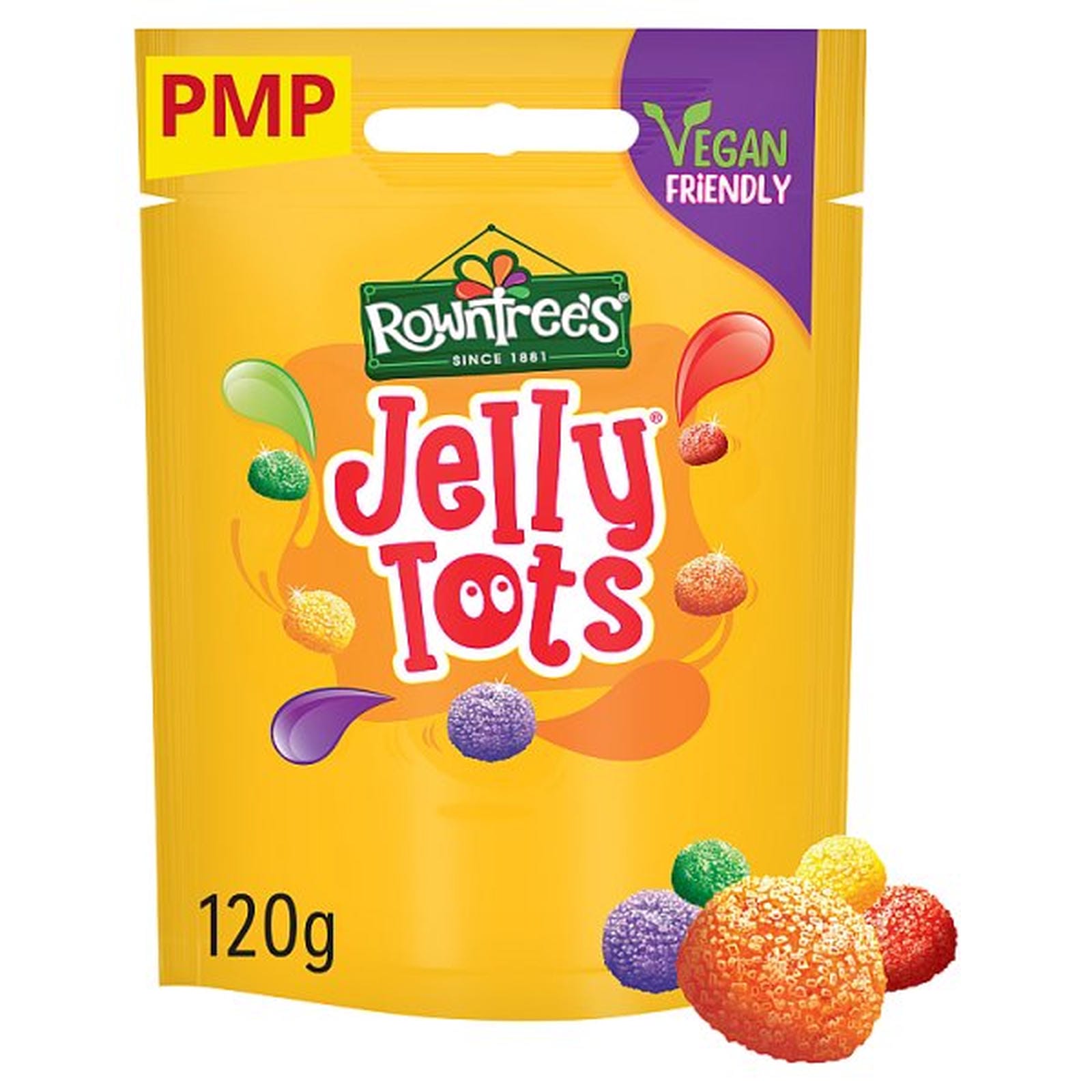 Rowntree's Jelly Tots Sweets Sharing Bag 120g PMP £1.25