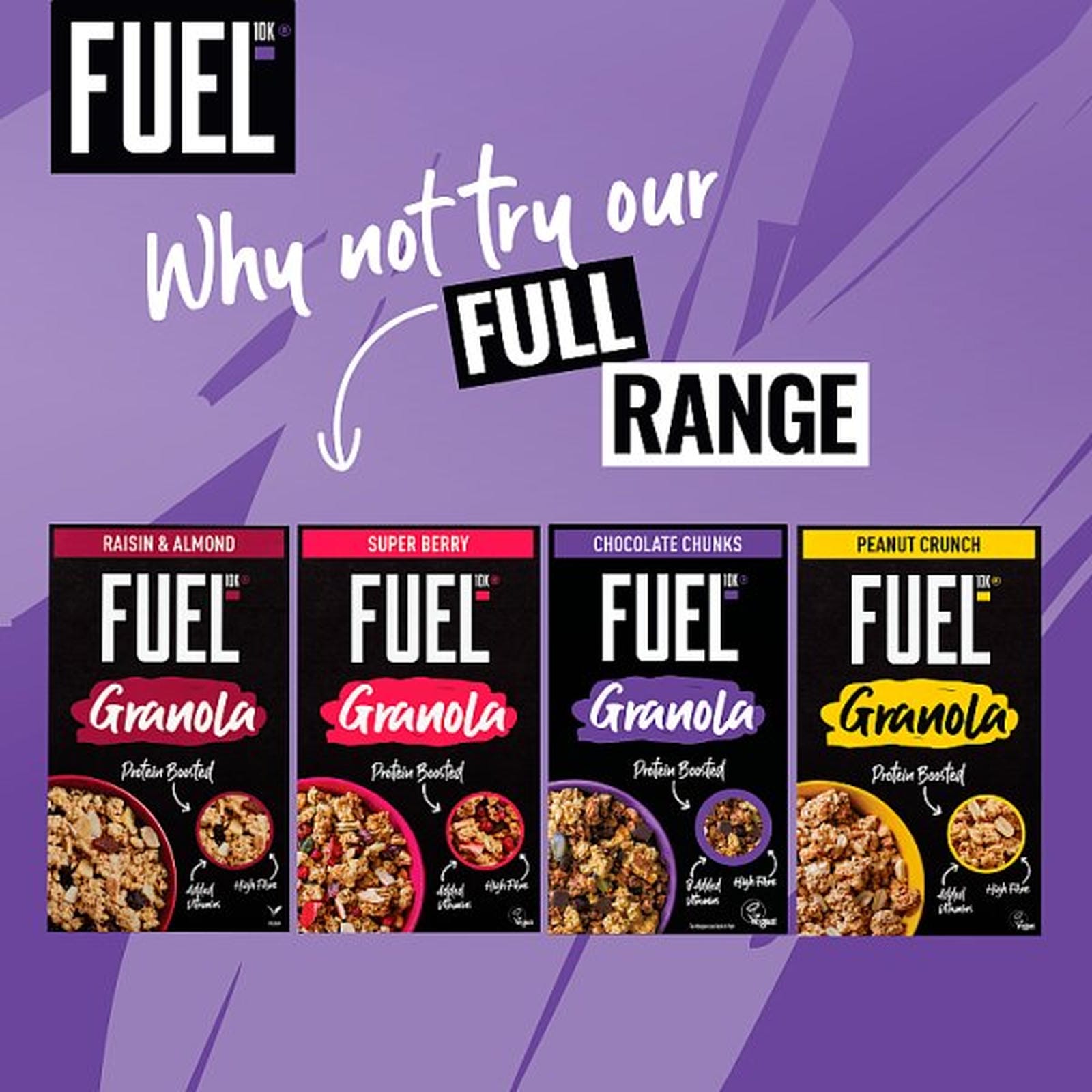 FUEL10K Chocolate Chunks Protein Granola Breakfast Cereal 400g