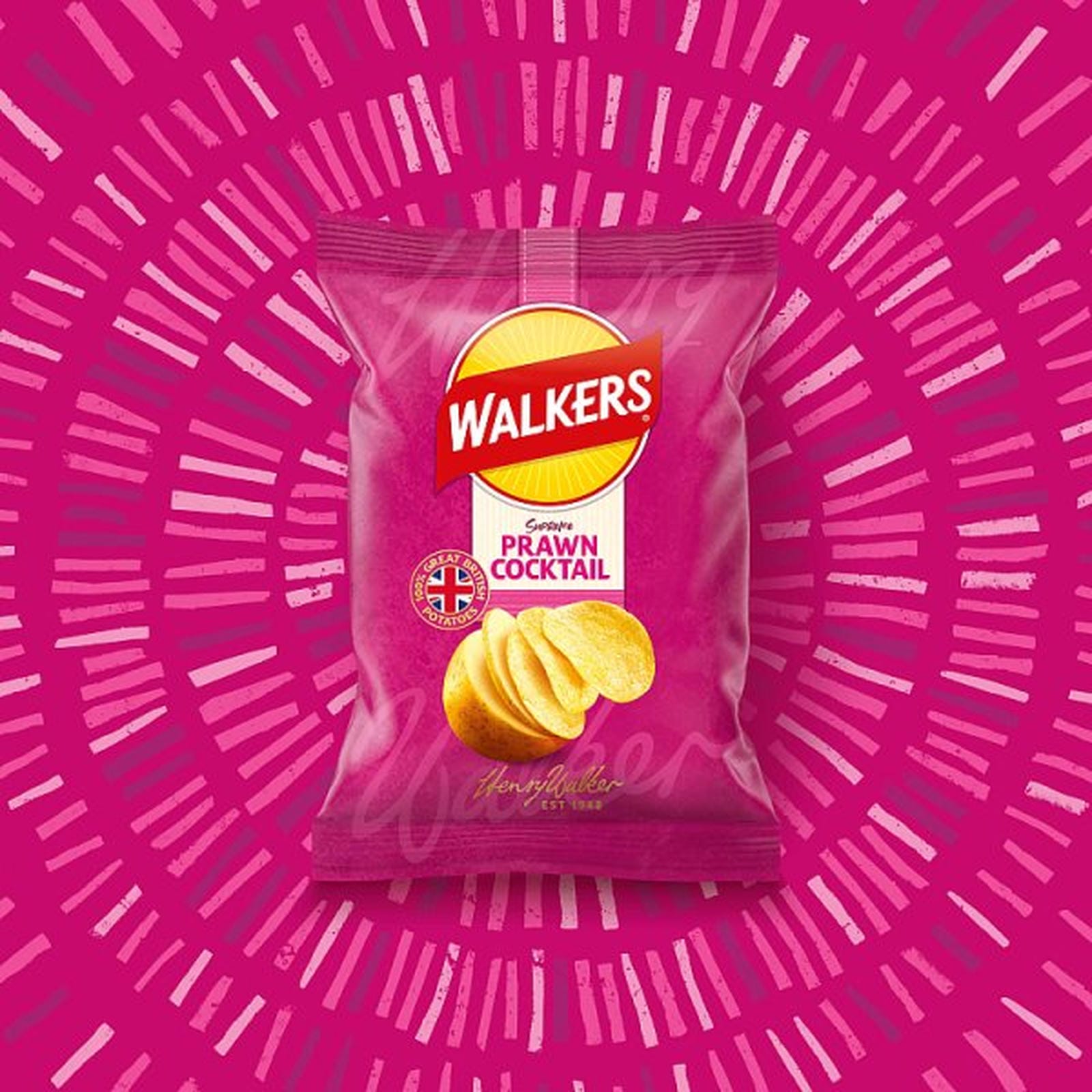 Walkers Prawn Cocktail Crisps 32.5g