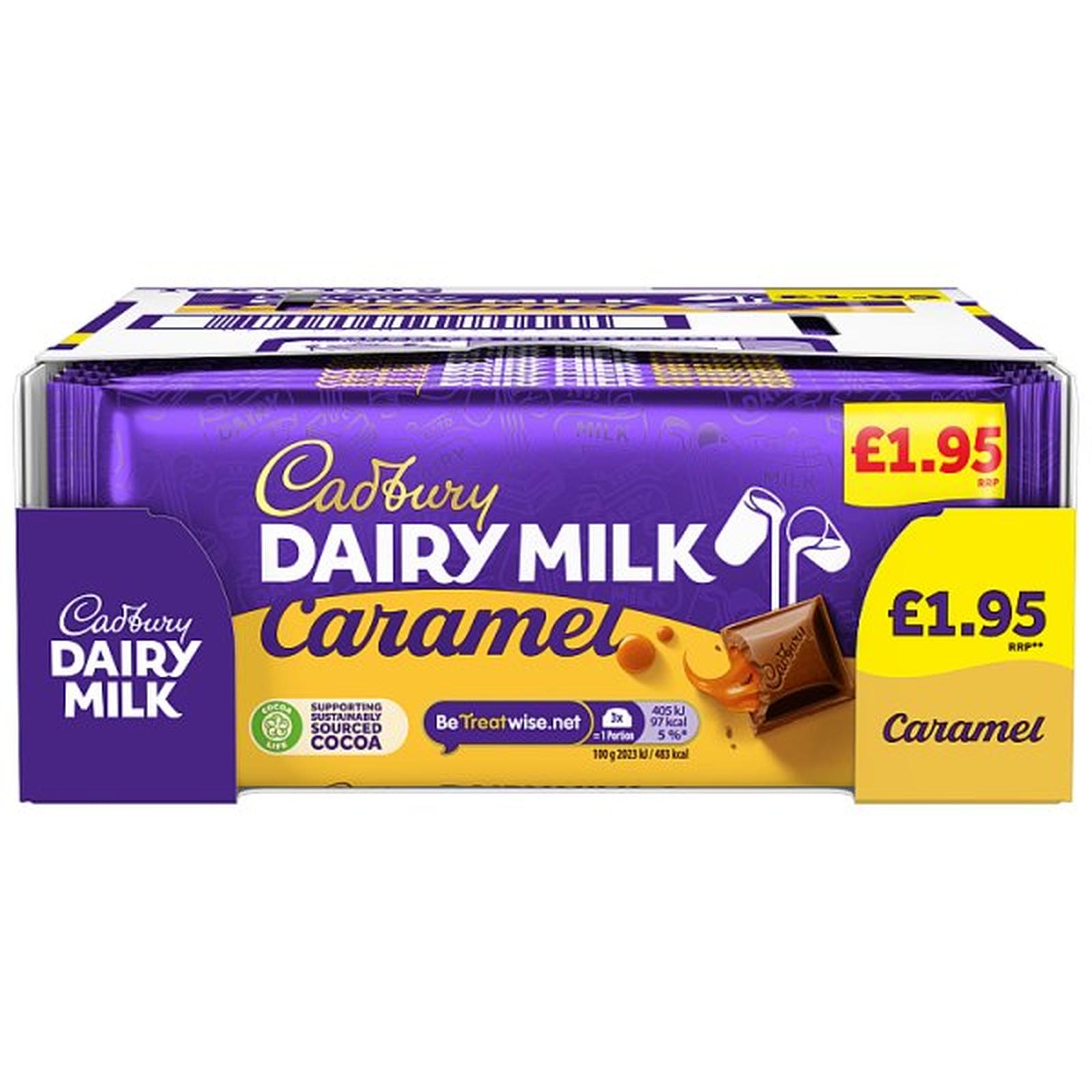 Cadbury Dairy Milk Caramel Chocolate Bar PMP 195P 120 g