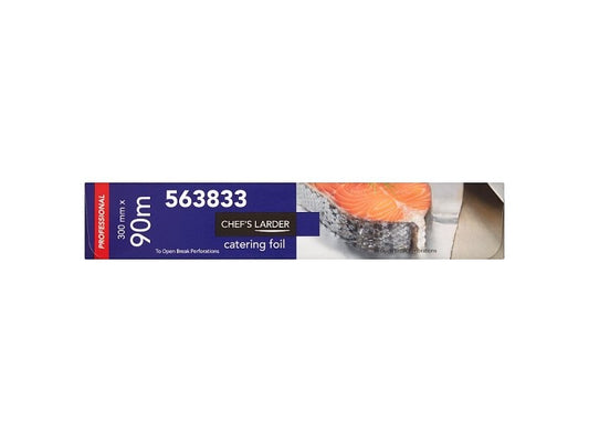 Chef's Larder Professional Catering Foil 300mm x 90m – 1 x 90m