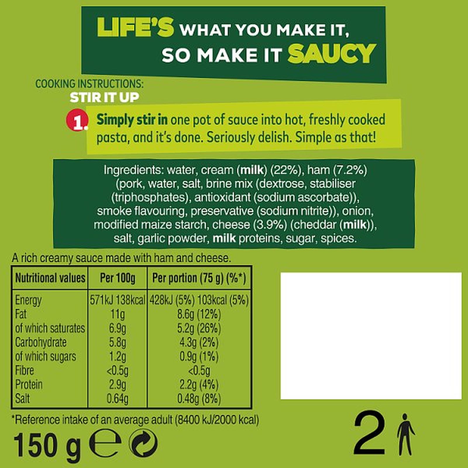 Dolmio Stir In Carbonara Pasta Sauce 150g