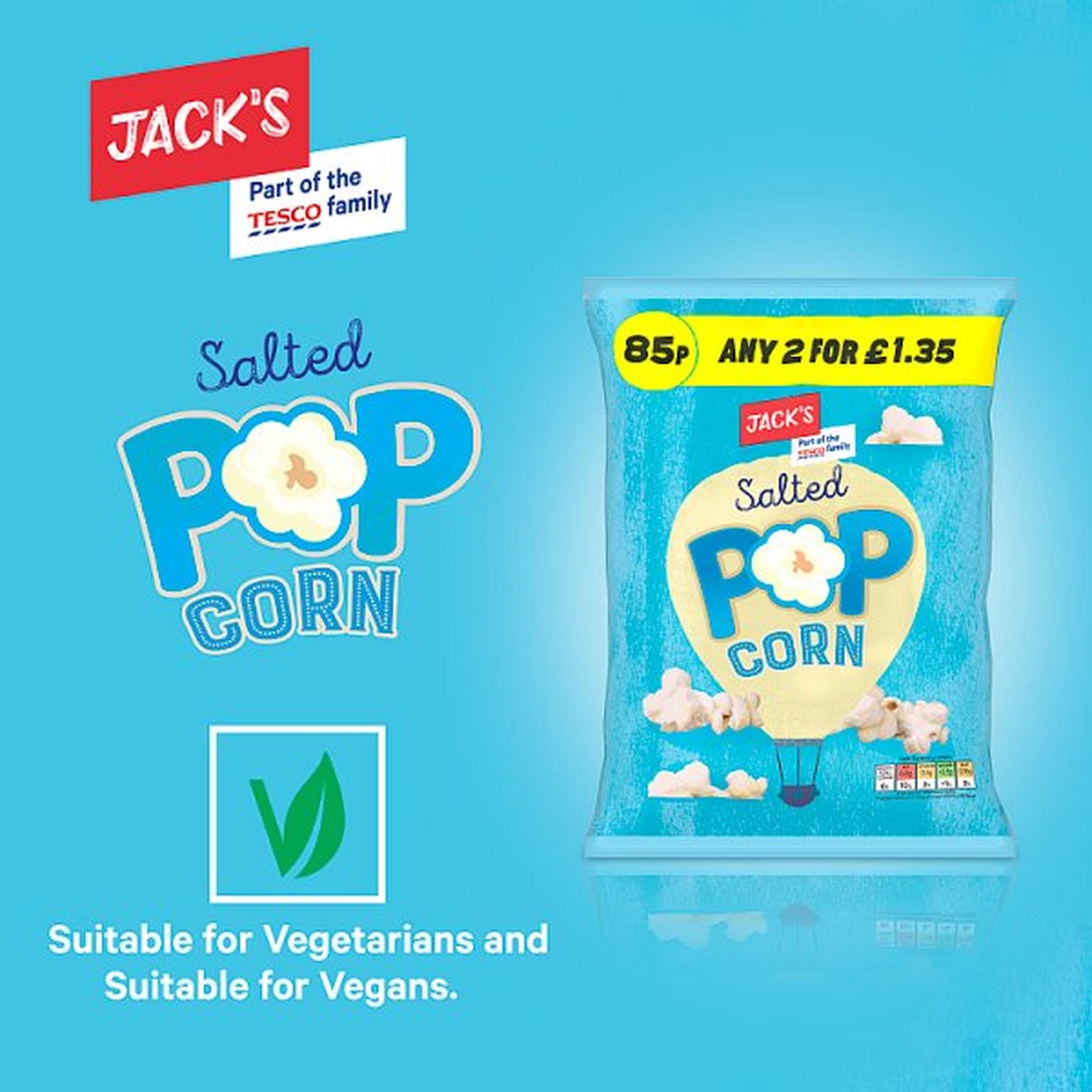 Jack's Salted Popcorn 50g