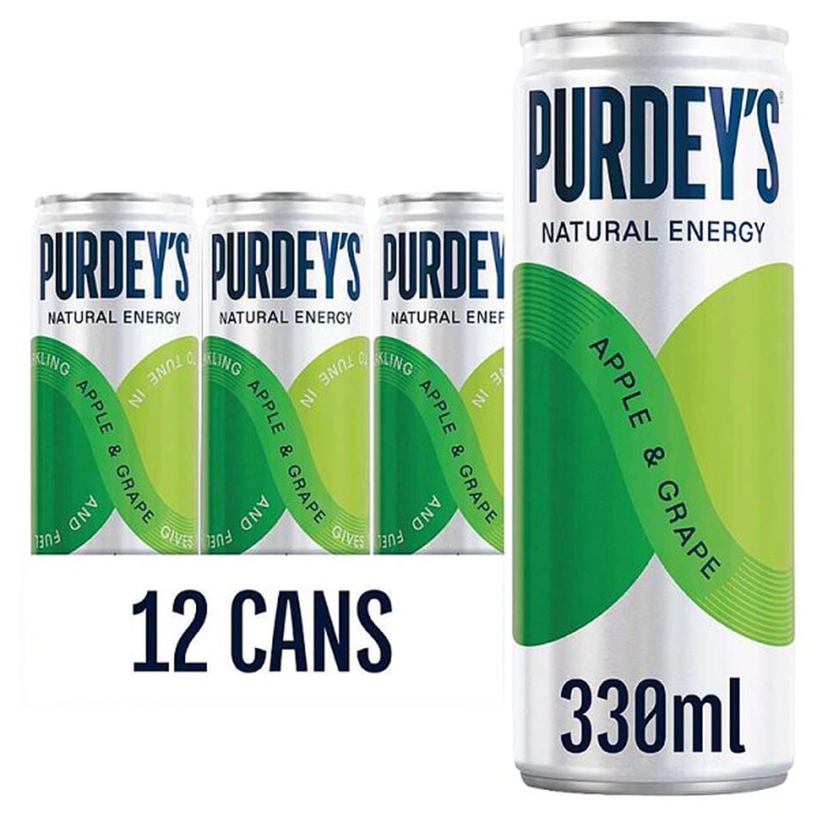 Purdey's Apple & Grape 330ml Cans x 12