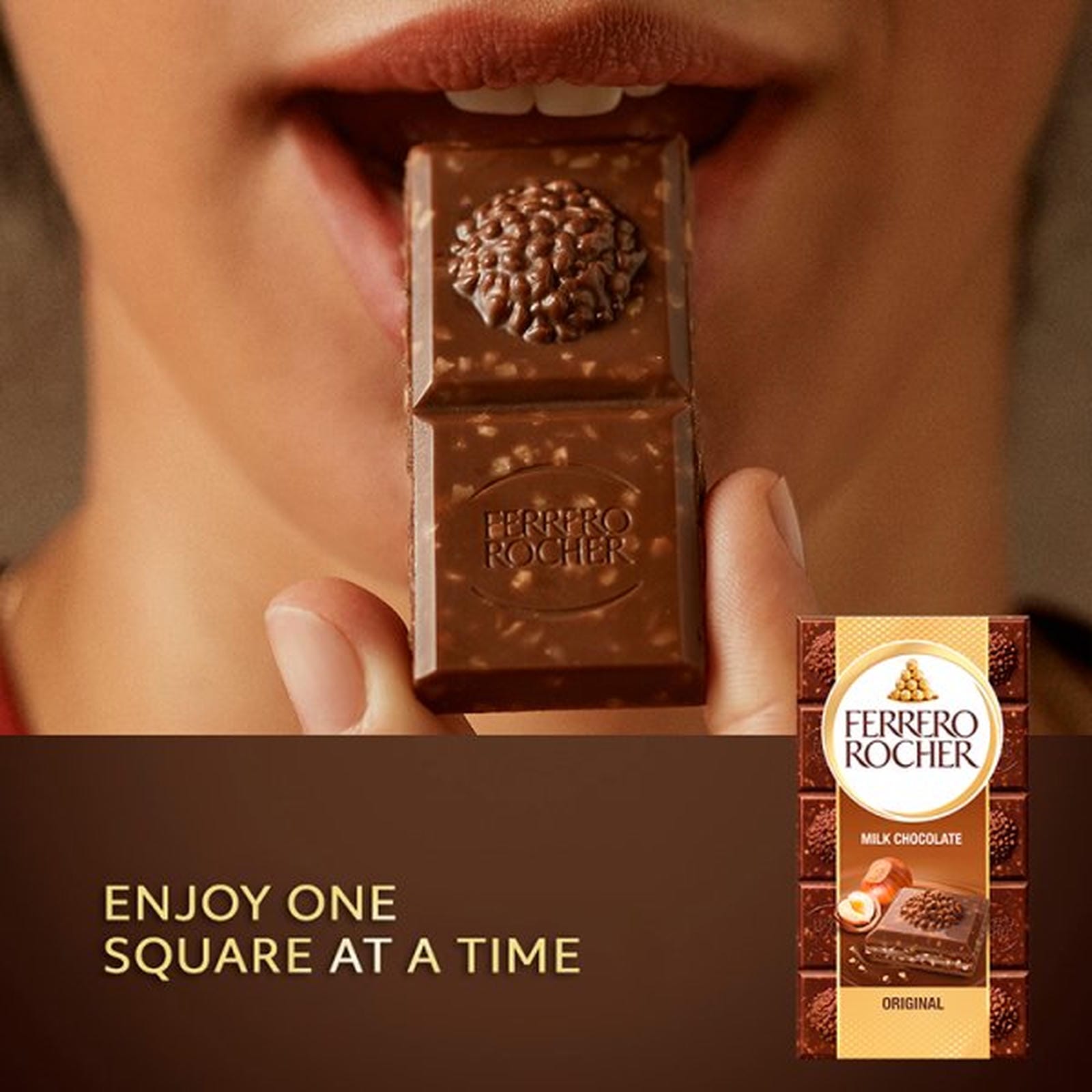 Ferrero Rocher Milk Chocolate Bar 90g