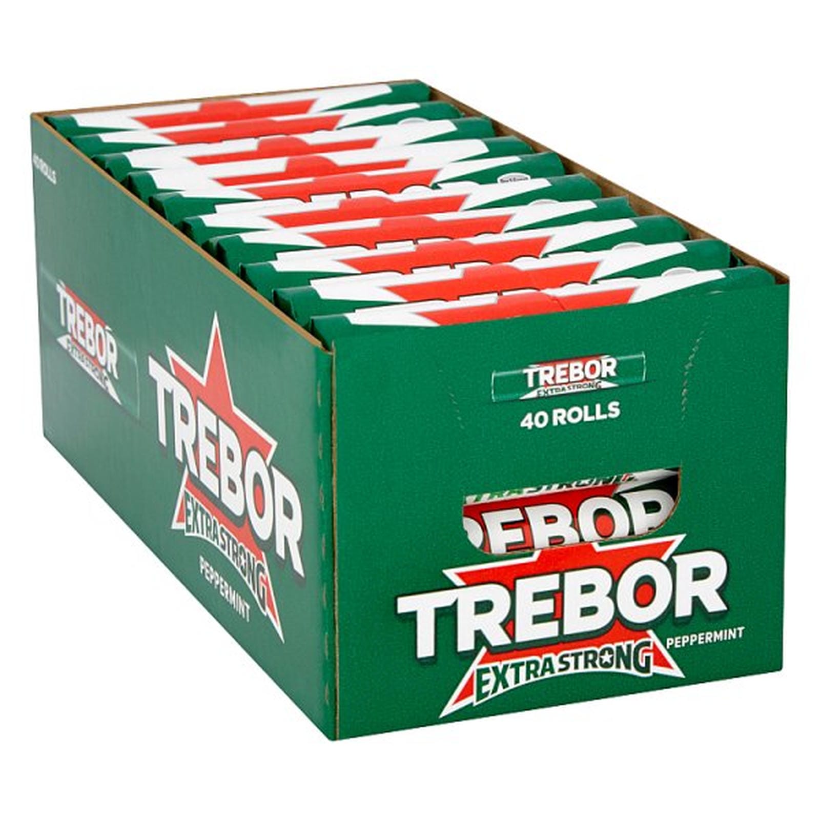 Trebor Extra Strong Peppermint Mints Roll 41.3g