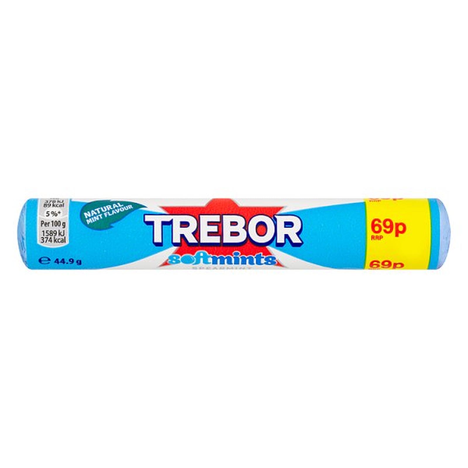 Trebor Softmints Spearmint Mints Roll 69p PMP 44.9g
