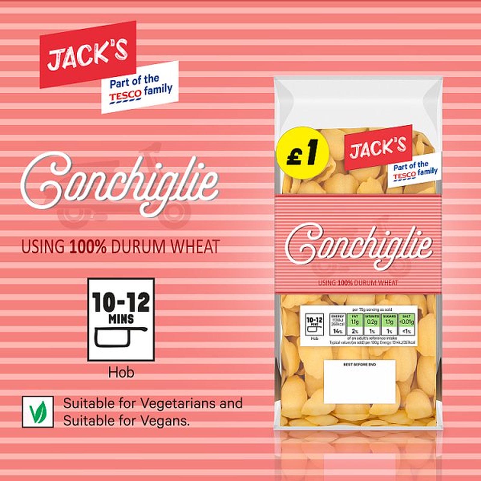 Jack's Conchiglie 100g
