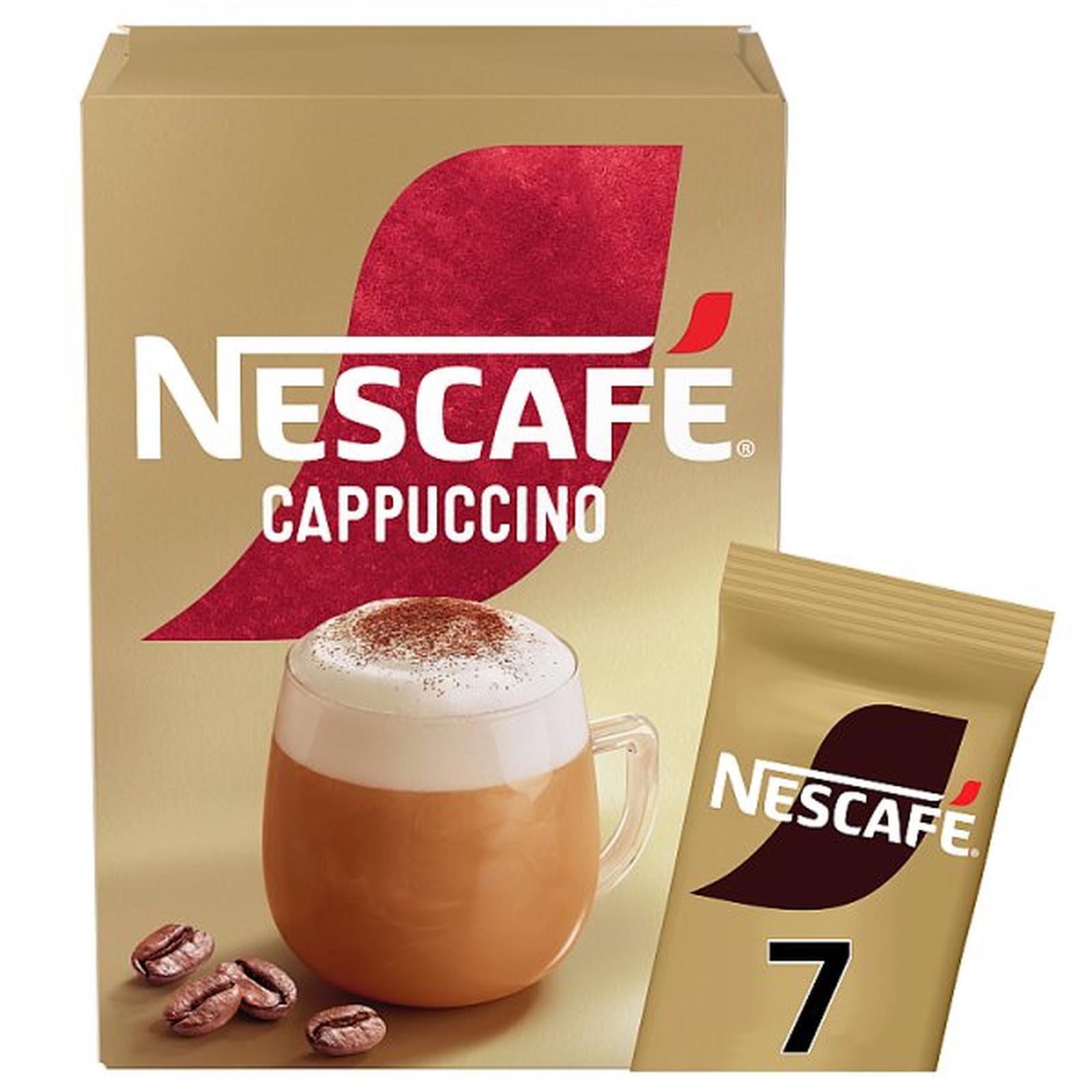 Nescafe Cappuccino Instant Coffee 7 x 15.5g Sachets PMP