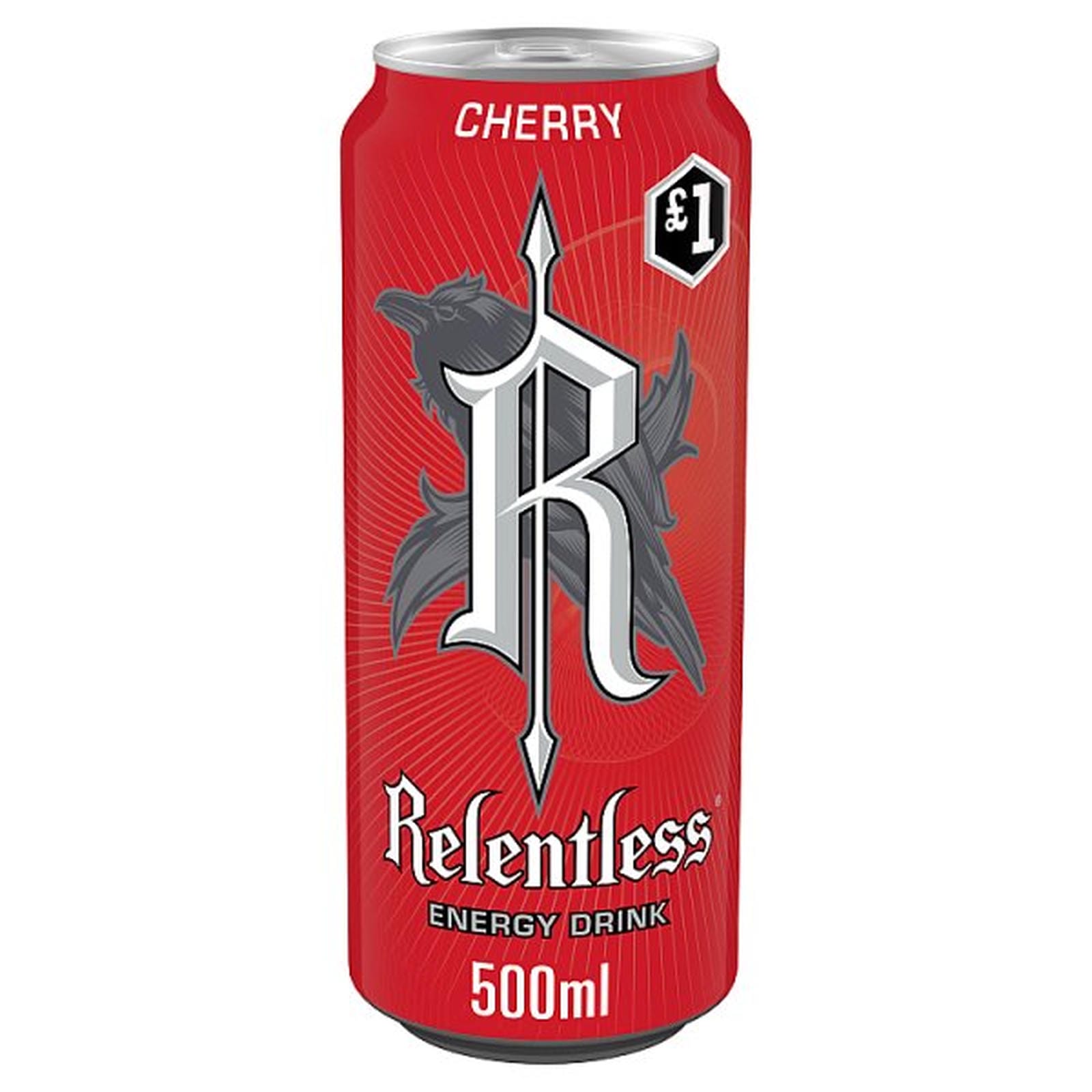 Relentless Cherry Energy Drink 500ml PM £1