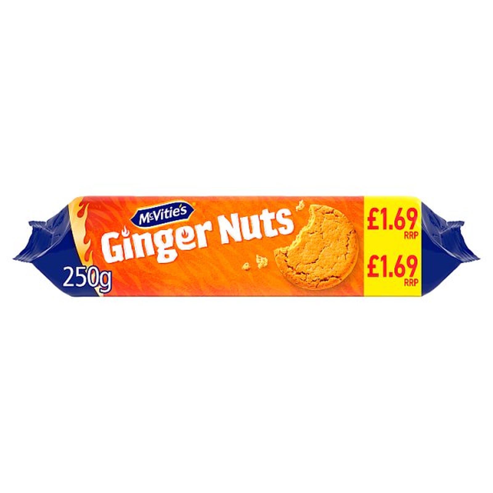 McVitie's Ginger Nuts Biscuits 250g PMP £1.69