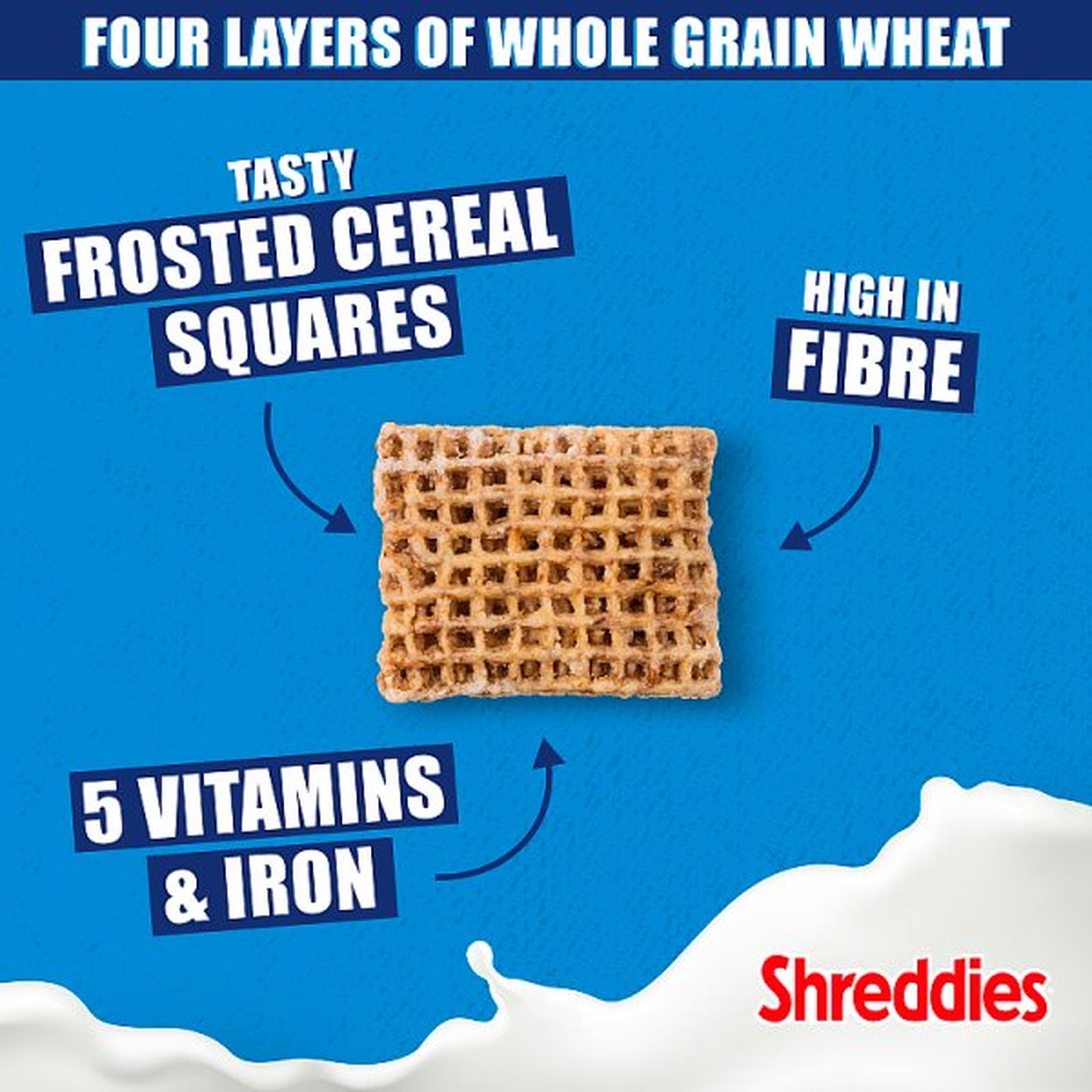 Nestlé Shreddies Frosted Breakfast Cereal 500g