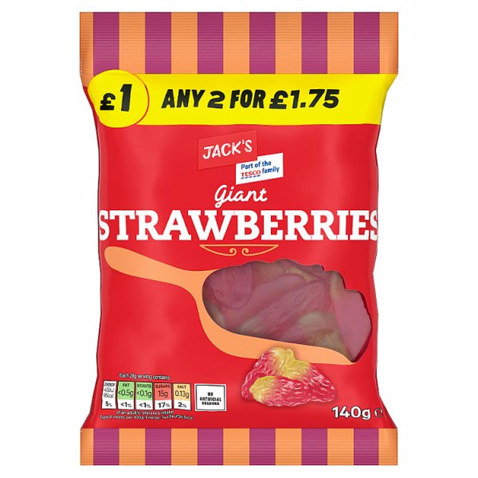 Jack's Giant Strawberries 140g