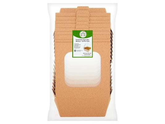 Ecopac Medium Hot Food Box 20 Per Pack – 1 x 20s
