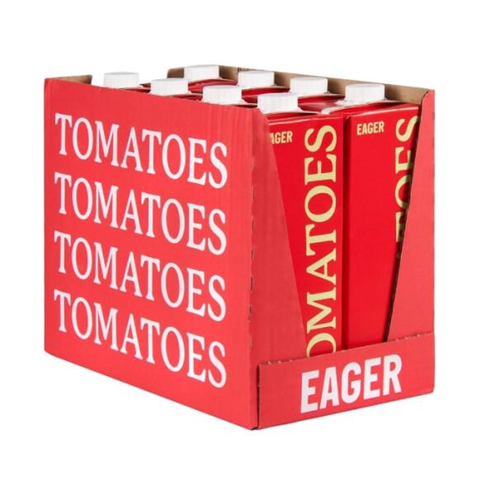 Eager 100% Pressed Tomato Juice 8 x 1ltr