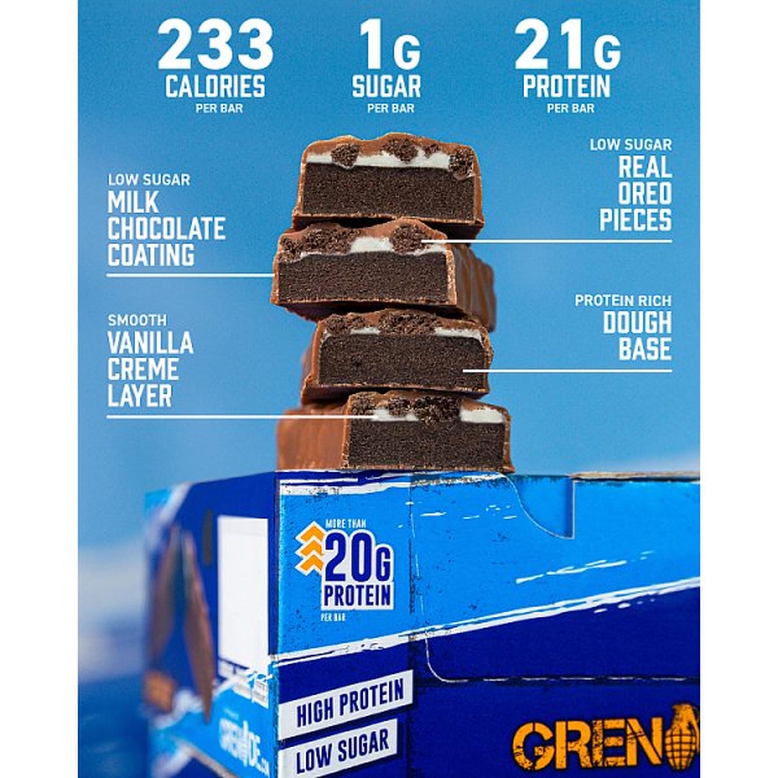 Grenade Protein Bars Oreo Milk 60g