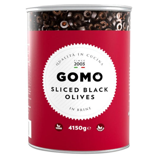 Gomo Sliced Black Olives 4150g – 3 x 4.15kg