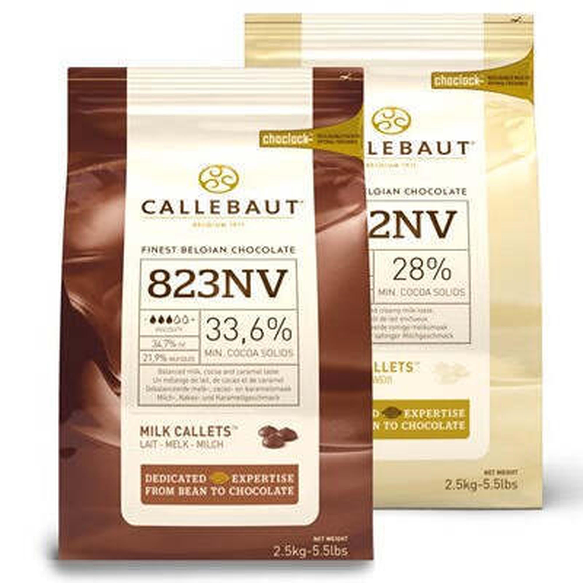Callebaut Chocolate Drops for Baking Milk 2.5kg 1 x 2.5kg Pack Suitable For Retailers Kitchens And Foodservice