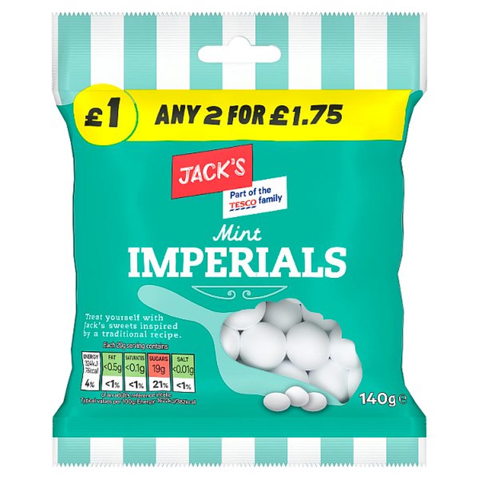 Jack's Mint Imperials 140g