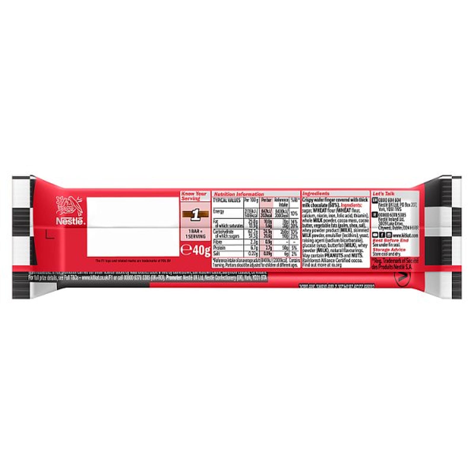 KitKat F1 Chunky Milk Chocolate Bar 40g