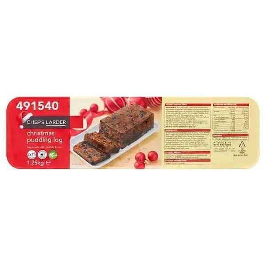 Chef's Larder Christmas Pudding Log 1.25kg – 1 x 1.25kg