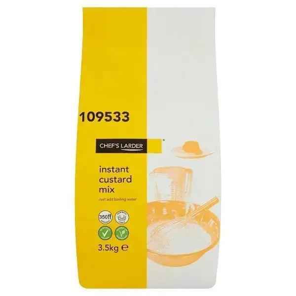 Chef's Larder Instant Custard Mix 3.5kg 1 x 3.5kg Foodservice Catering Size For Kitchens And Retailers
