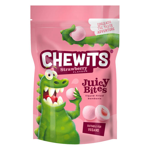 Chewits Strawberry Flavour Juicy Bites 115g – 10 x 115g