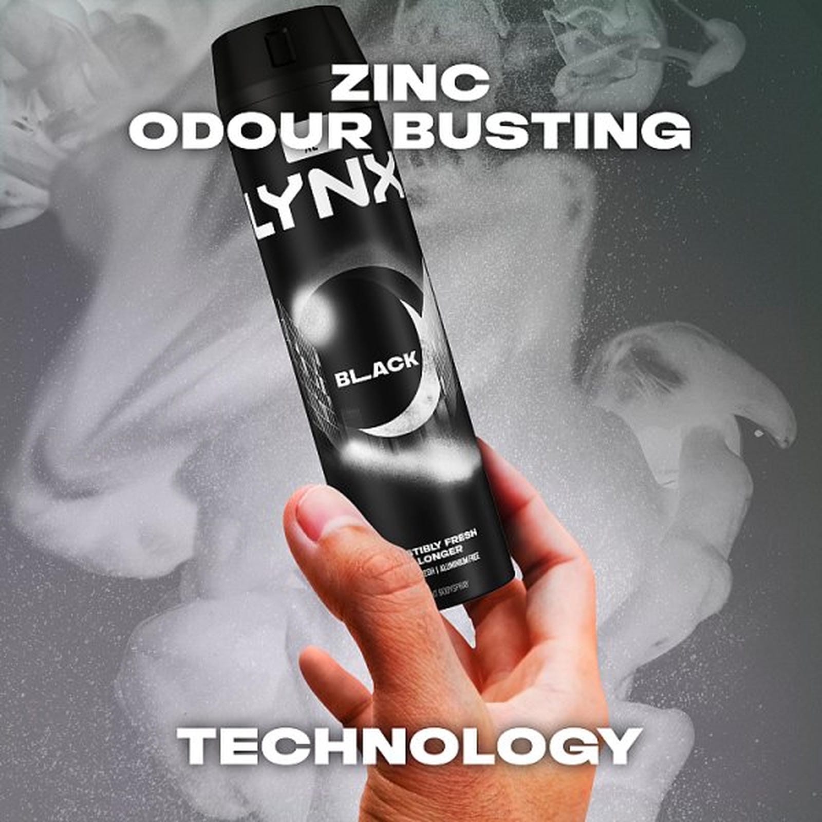 Lynx Aerosol Body Spray Black 200 ml