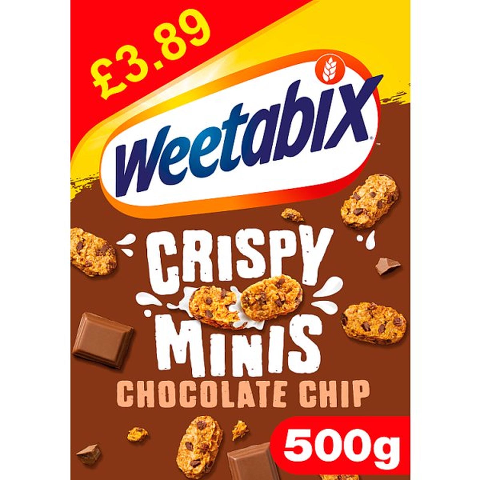 Weetabix Crispy Minis Chocolate Chip 5x500g PMP £3.89