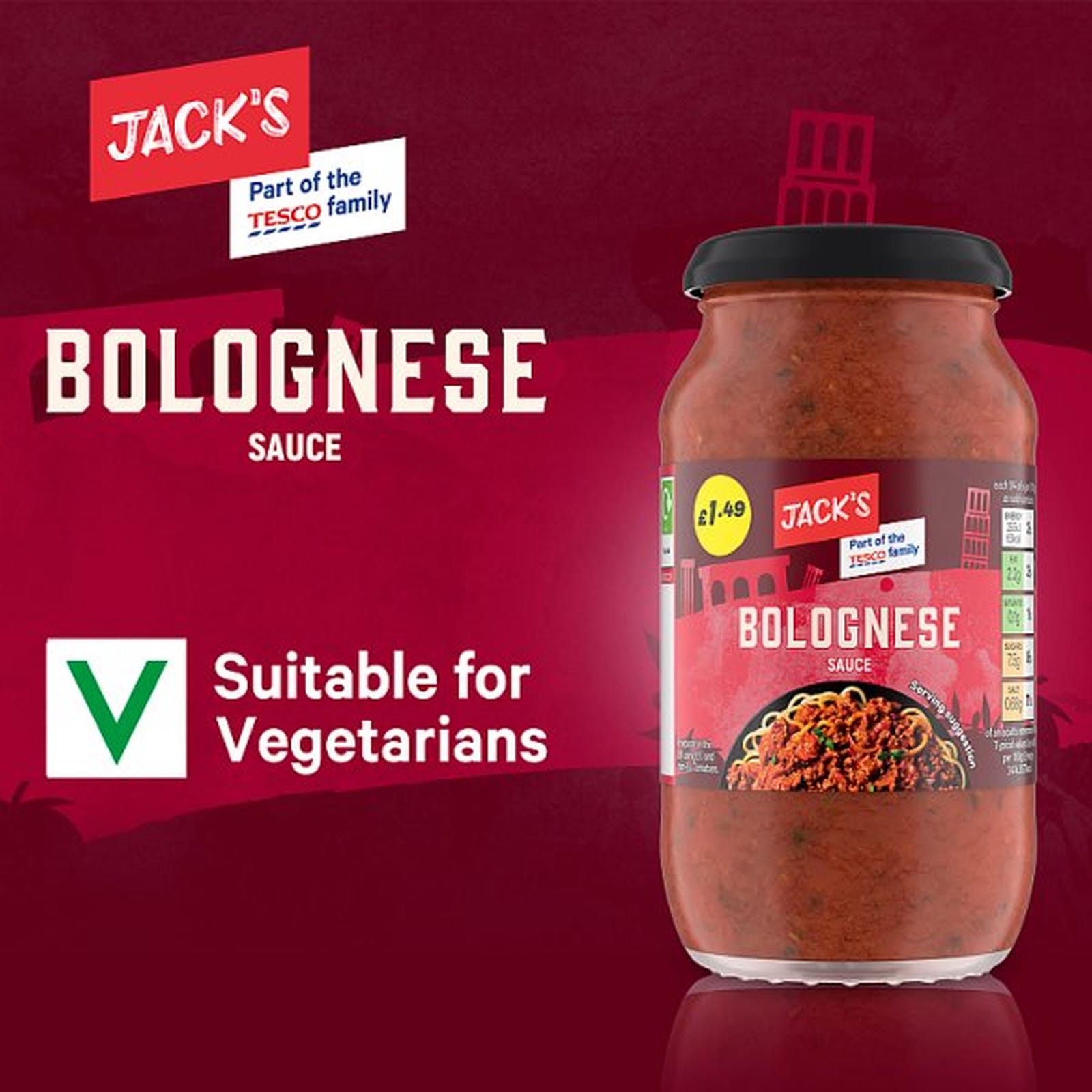 Jack's Bolognese Sauce 440g